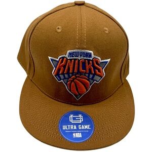 New York Knicks Snapback Hat Tan Ultra Game NBA Official Cap OSFM Streetwear